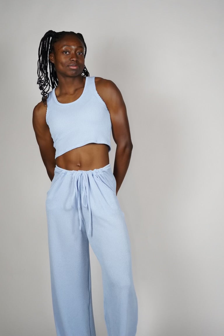 Girl Talk Pants Baby Blue